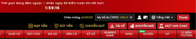 nạp tiền 12BET